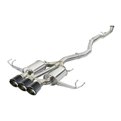 aFe Takeda 3in 304 SS Cat Back Exhaust w/ Carbon Fiber Tips Honda Civic Type R 2017-2021 | 49-36623-C