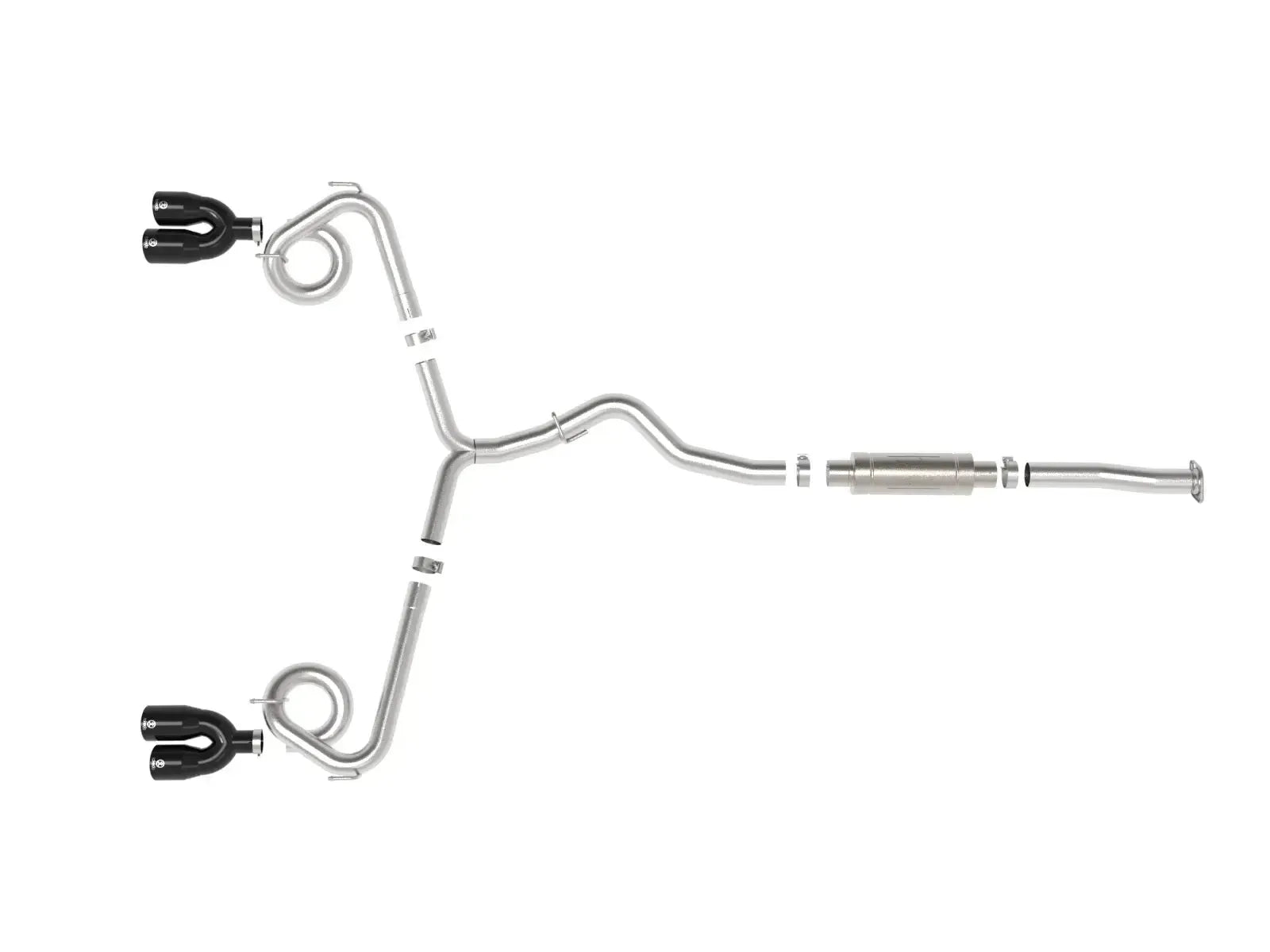 aFe Takeda 3in to 2-1/2in Stainless Cat Back Exhaust w/ Black Tip Subaru WRX / STI 2015-2021 | 49-36810-B