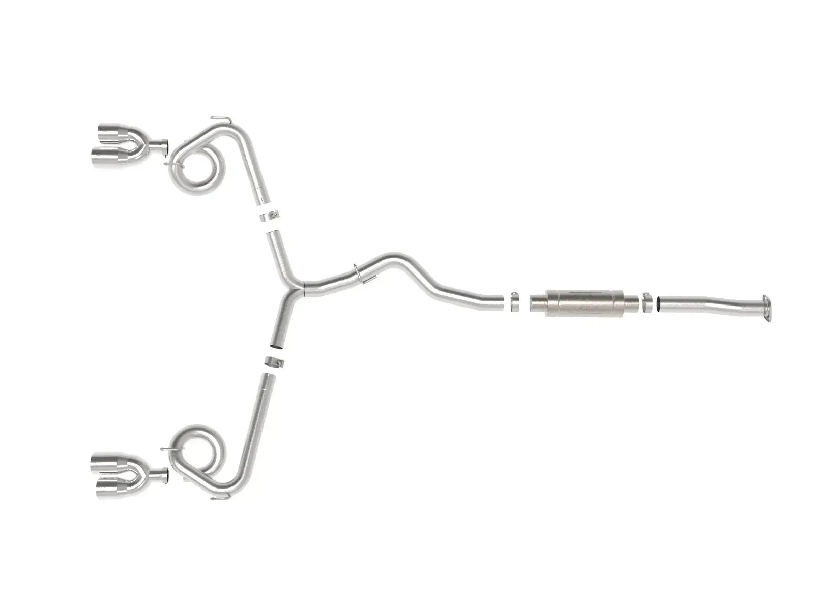 aFe Takeda 3in to 2-1/2in Stnlss Cat Back Exhaust w/ Polished Tip Subaru WRX / STI 2015-2021 | 49-36810-P