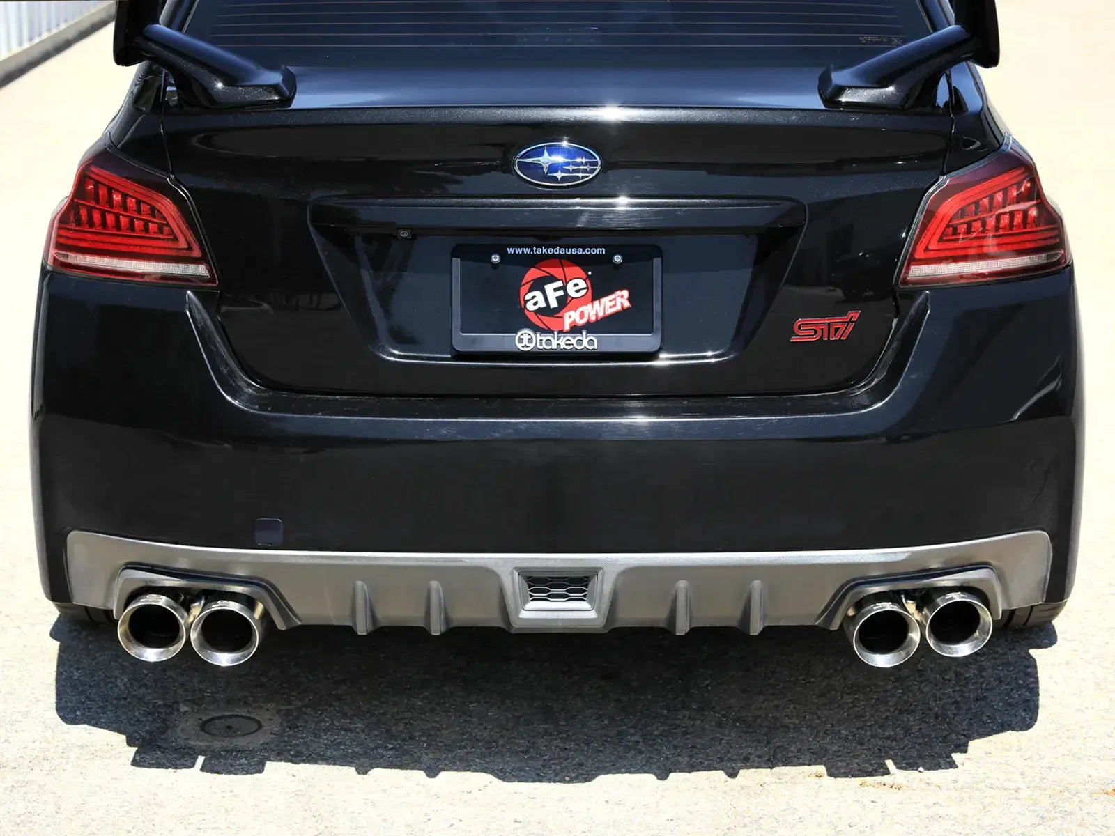 aFe Takeda 3in to 2-1/2in Stnlss Cat Back Exhaust w/ Polished Tip Subaru WRX / STI 2015-2021 | 49-36810-P