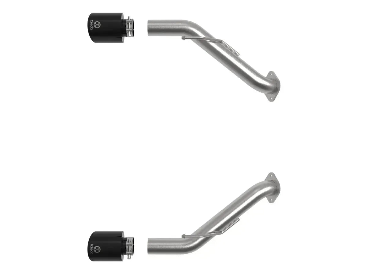 aFe Takeda Axle Back Exhaust 2.5in 304 SS w/ Black Tips Nissan Z 2023-2025 | 49-36137-B