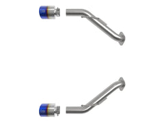 aFe Takeda Axle Back Exhaust w/ Blue Flame Tips Nissan Z 2023-2025 | 49-36137-L