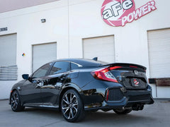 aFe Takeda Cat Back Exhaust 2.5" 304SS w/ Black Tips Honda Civic Si Sedan 2017-2020 | 49-36619-B
