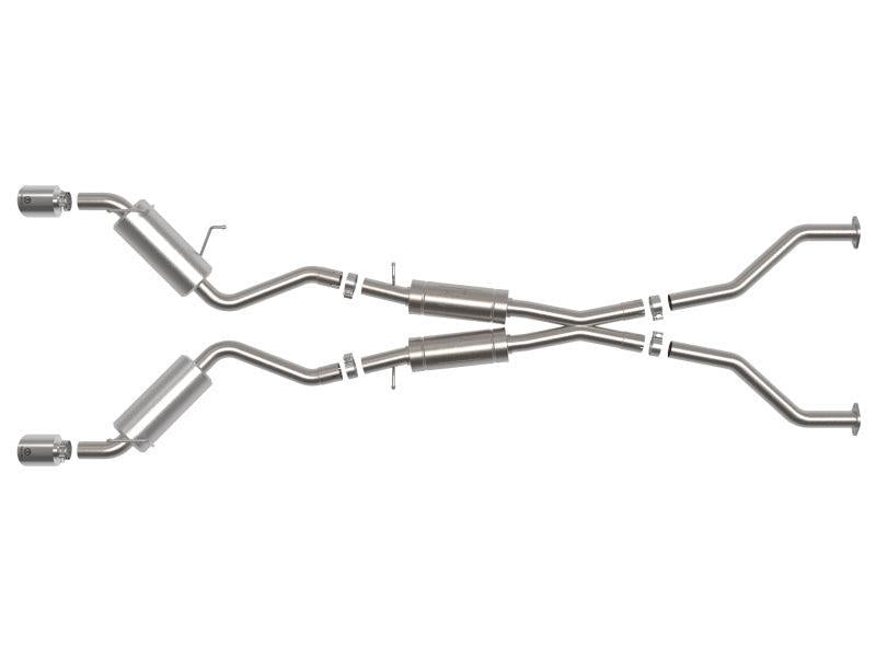 aFe Takeda Cat Back Exhaust Polished Nissan 370Z 2009-2020 | 49-36139-P