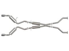 aFe Takeda Cat Back Exhaust Polished Nissan 370Z 2009-2020 | 49-36139-P