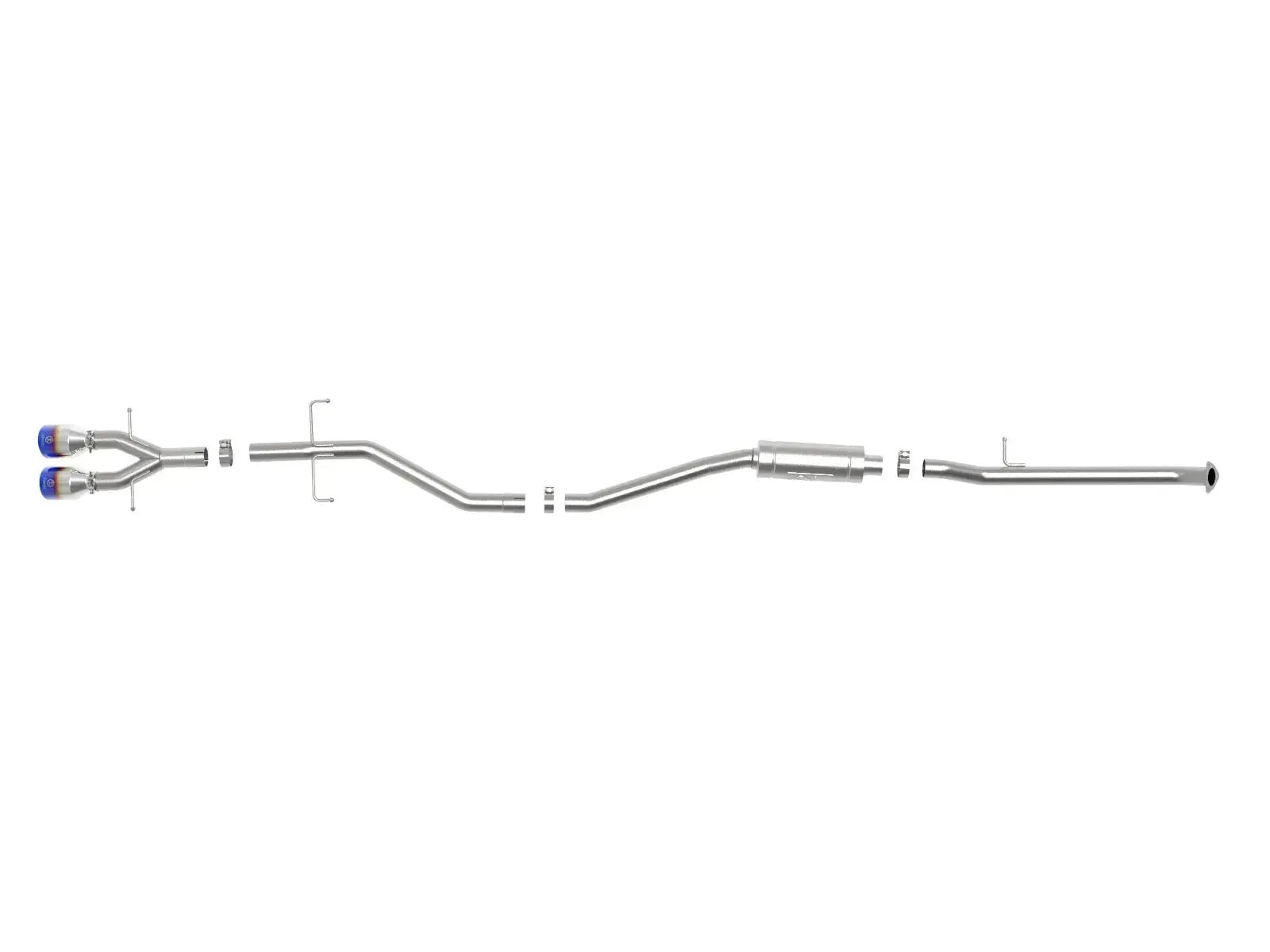 aFe Takeda Cat Back Exhaust w/ Blue Flame Tips Honda Civic Si Coupe 2017-2020 | 49-36620-L