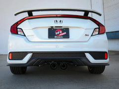 aFe Takeda Cat Back Exhaust w/ Blue Flame Tips Honda Civic Si Coupe 2017-2020 | 49-36620-L