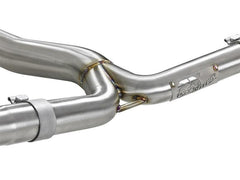 aFe Takeda Stainless Steel Cat Back Exhaust w/ Blue Flame Tips WRX / STI 15-21 | 49-36801-L