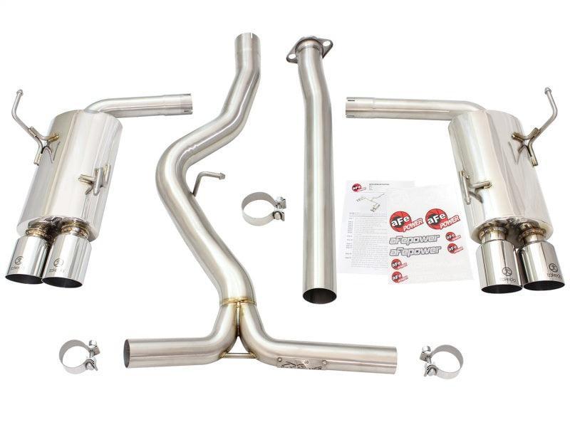 aFe Takeda Stainless Steel Cat Back Exhaust w/ Polished Tip 3 IN to 2-1/4 IN Subaru WRX / STI 2015-2021 | 49-36801-P