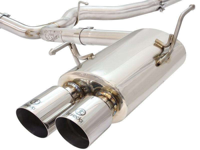 aFe Takeda Stainless Steel Cat Back Exhaust w/ Polished Tip 3 IN to 2-1/4 IN Subaru WRX / STI 2015-2021 | 49-36801-P