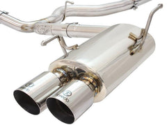 aFe Takeda Stainless Steel Cat Back Exhaust w/ Polished Tip 3 IN to 2-1/4 IN Subaru WRX / STI 2015-2021 | 49-36801-P