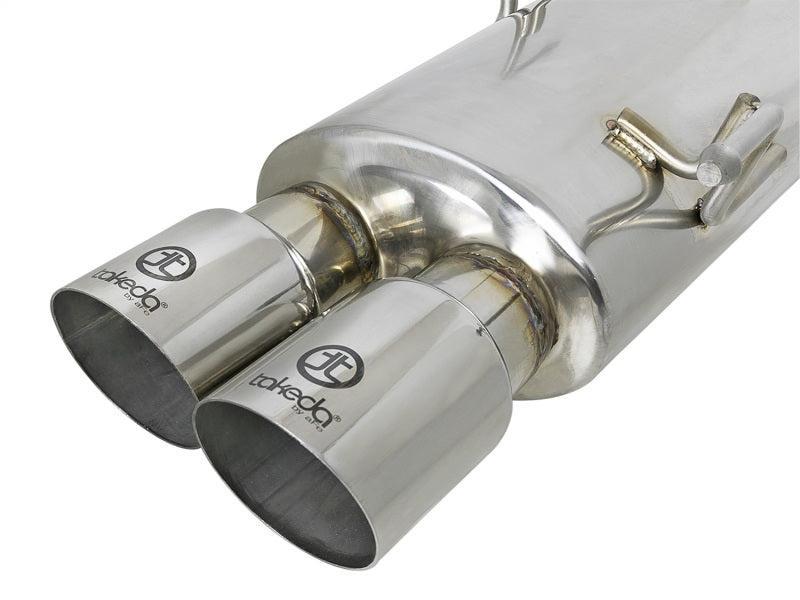 aFe Takeda Stainless Steel Cat Back Exhaust w/ Polished Tip 3 IN to 2-1/4 IN Subaru WRX / STI 2015-2021 | 49-36801-P
