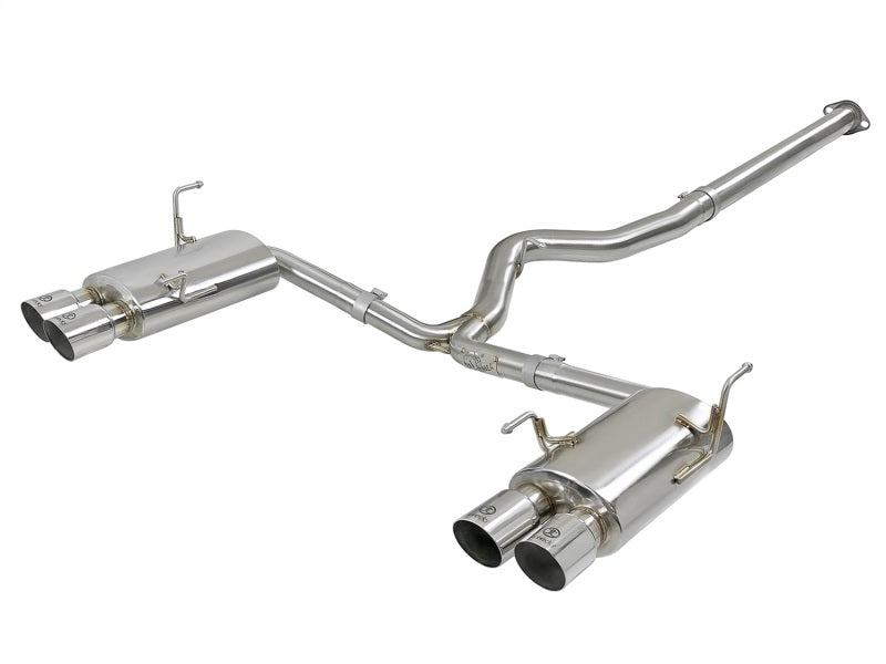 aFe Takeda Stainless Steel Cat Back Exhaust w/ Polished Tip 3 IN to 2-1/4 IN Subaru WRX / STI 2015-2021 | 49-36801-P