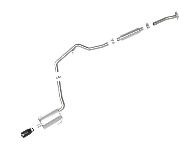 aFe Takeda Stainless Steel Cat Back Exhaust w/Black Tip Subaru Impreza 12-16 2.0L | 49-36052-B
