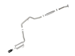 aFe Takeda Stainless Steel Cat Back Exhaust w/Black Tip Subaru Impreza 12-16 2.0L | 49-36052-B