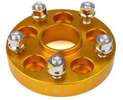 ISC Suspension 5x100 to 5x114.3 25mm Wheel Adapters Gold Subaru WRX 2002-2014 | WA25G