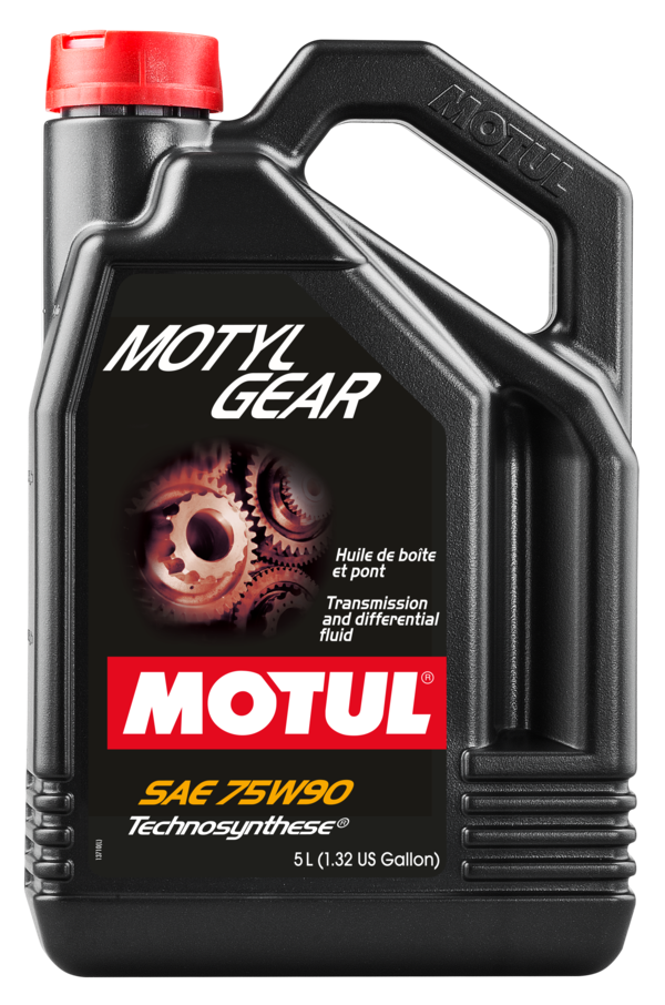 Motul 5L Transmission MOTYLGEAR 75W90 - Technosynthese - API GL-4/GL-5 MIL-L-2105D | 109057