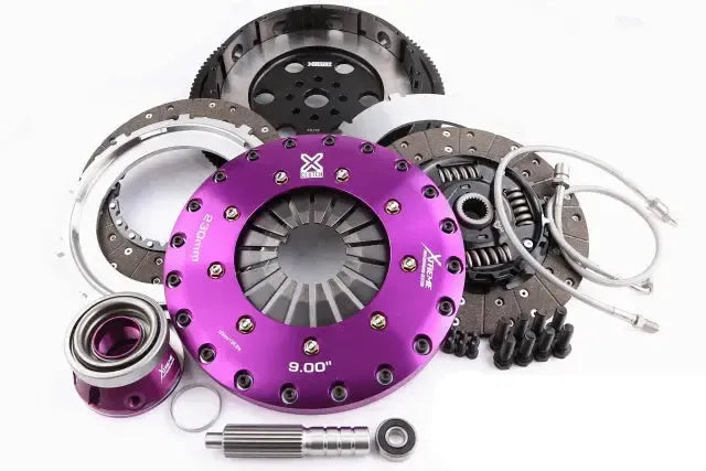 xClutch 9in Twin Sprung Organic Clutch Kit Subaru STI 2004-2021 | XKSU23623-2A