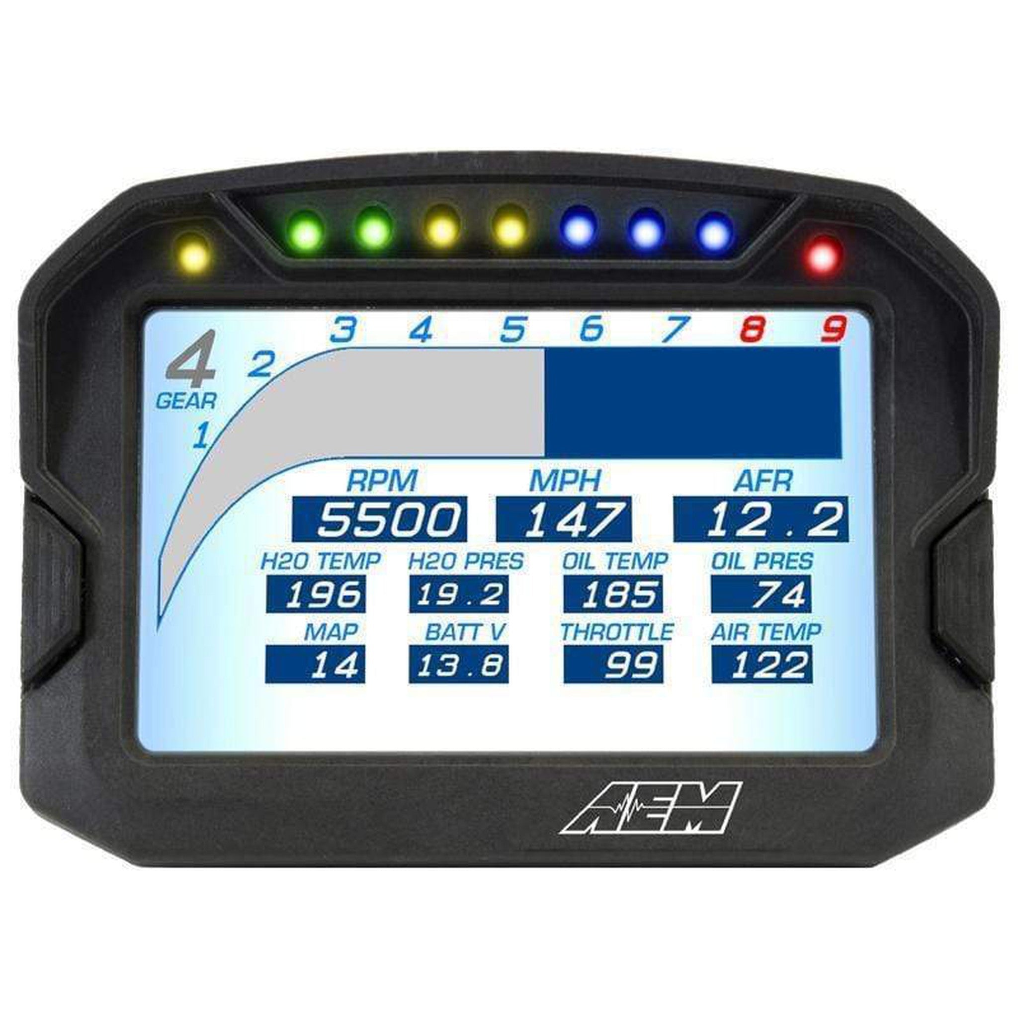 AEM CD-5G Carbon Digital Dash Display w/ Interal 10Hz GPS & Antenna
