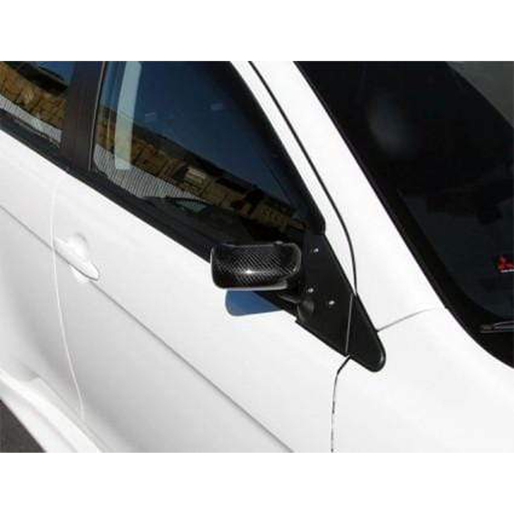 APR Carbon Fiber Mirrors Formula GT3 Black Base Mitsubishi EVO X 2008-2015