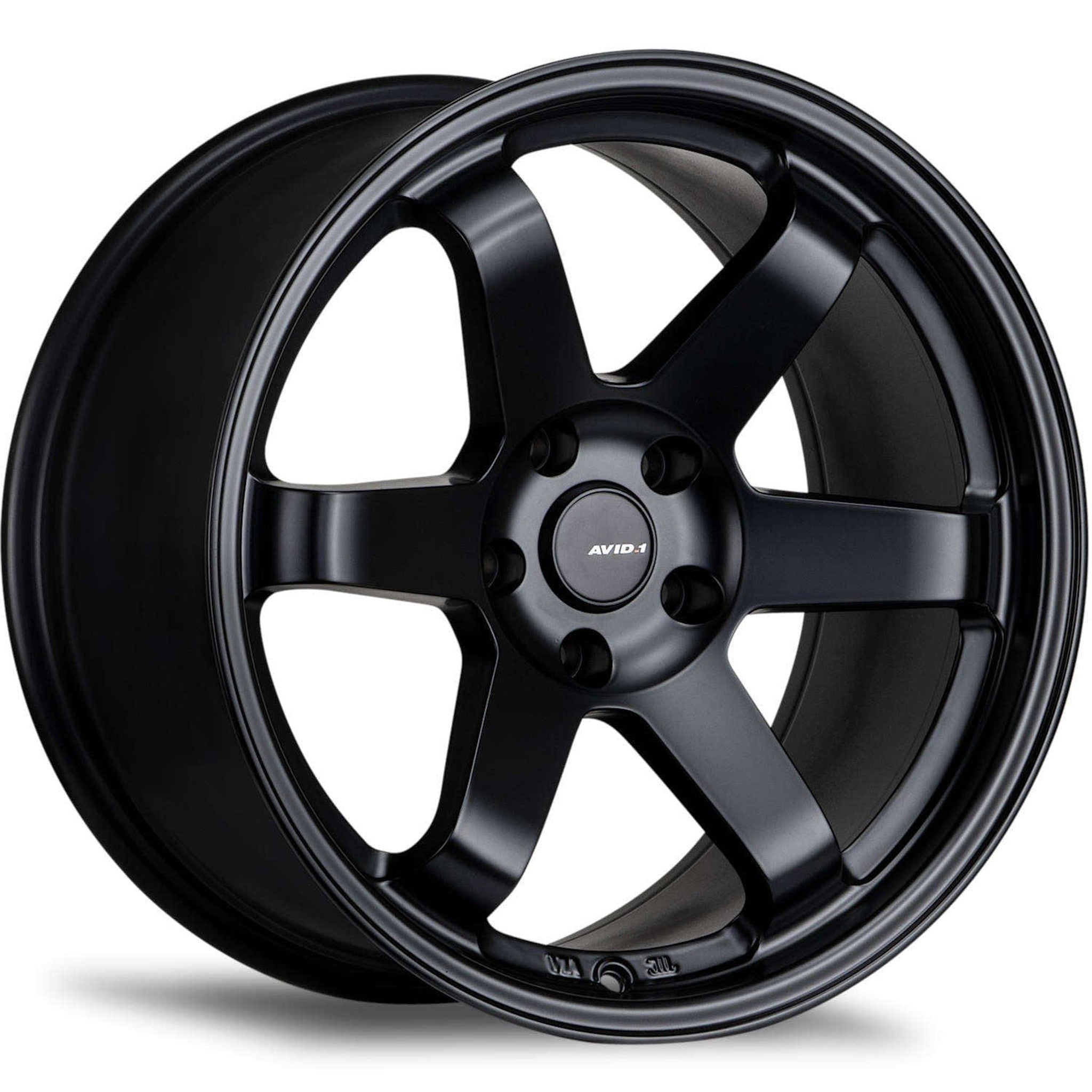 AVID.1 AV-06 18x8.5 +35 5x100 Matte Black Wheel | AV0618855C35BK