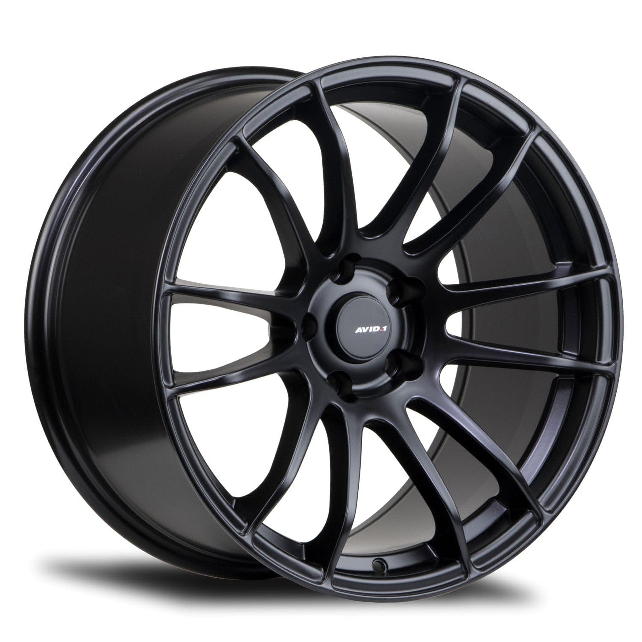 AVID.1 AV-20 19x10.5 5x114.3 +22 Matte Black Wheel | AV2019105H22BK