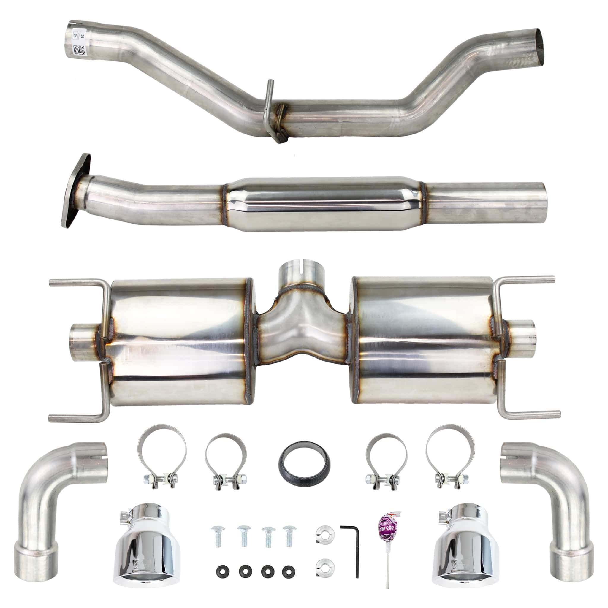 AWE Touring Edition Cat Back Exhaust Chrome Silver Tips Subaru BRZ