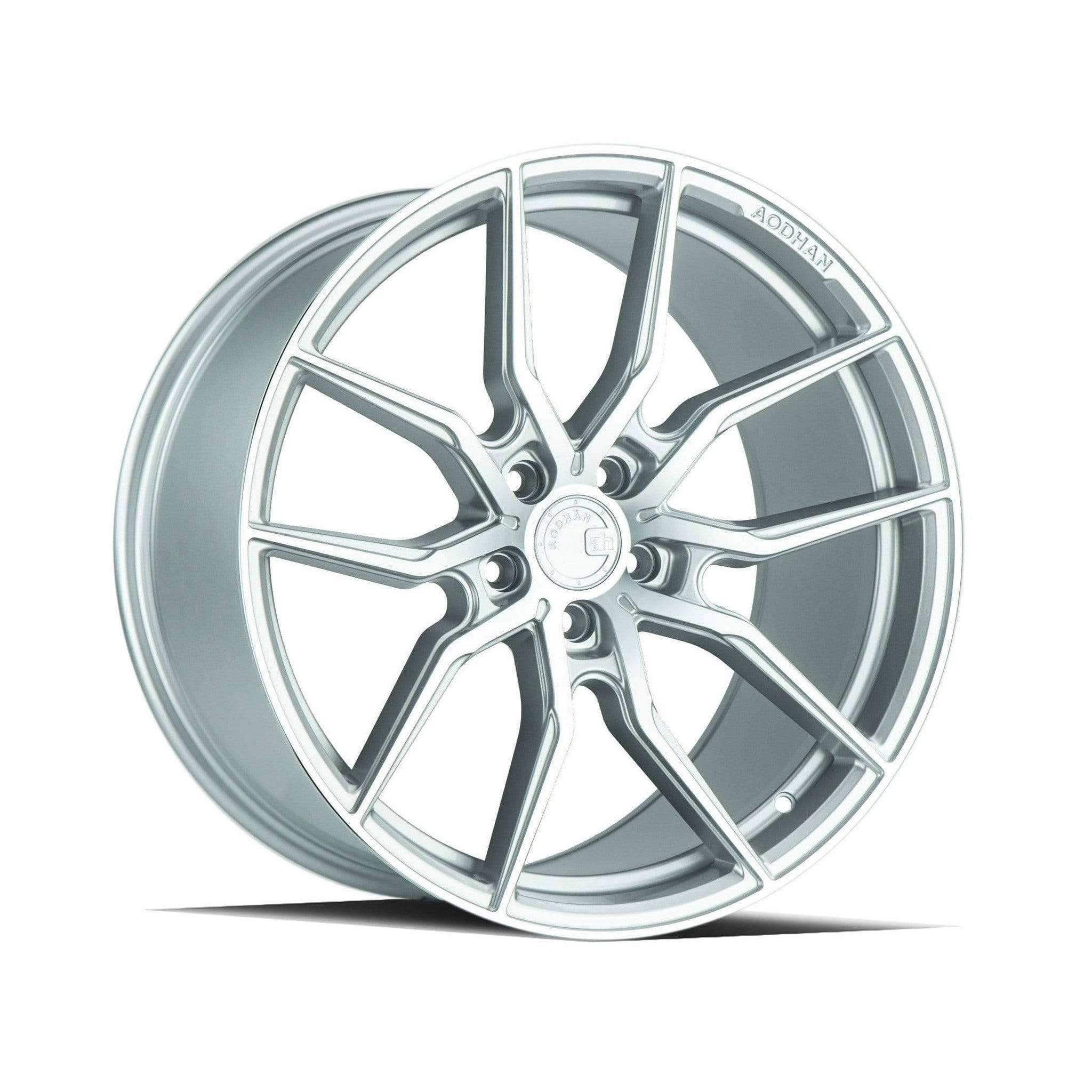 AodHan AFF1 Gloss Silver Machined Face Wheel 20x10.5 45mm 5x114.3