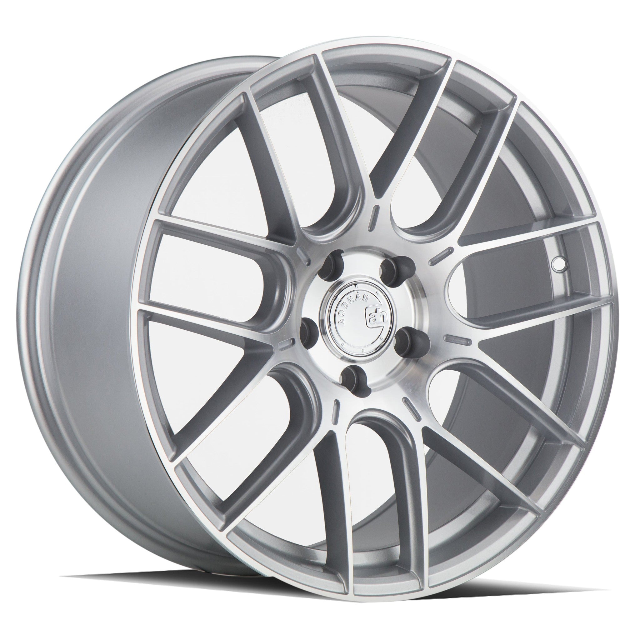 AodHan AH-X Gloss Silver Machined Face Wheel 18x8.5 35mm 5x120