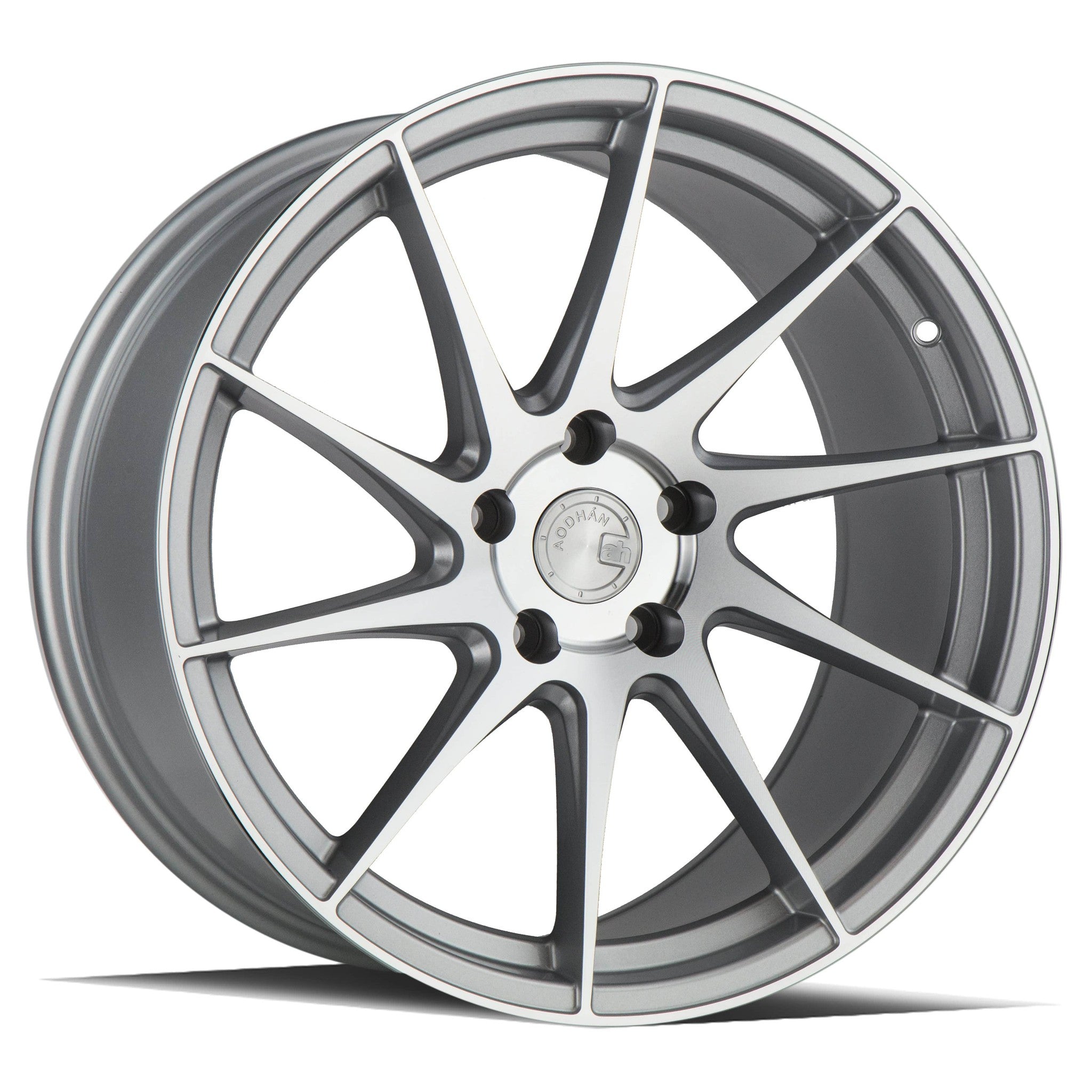 AodHan AH09 Gloss Silver Machined Face Wheel 18x9.5 (Driver Side) 35mm 5x114.3