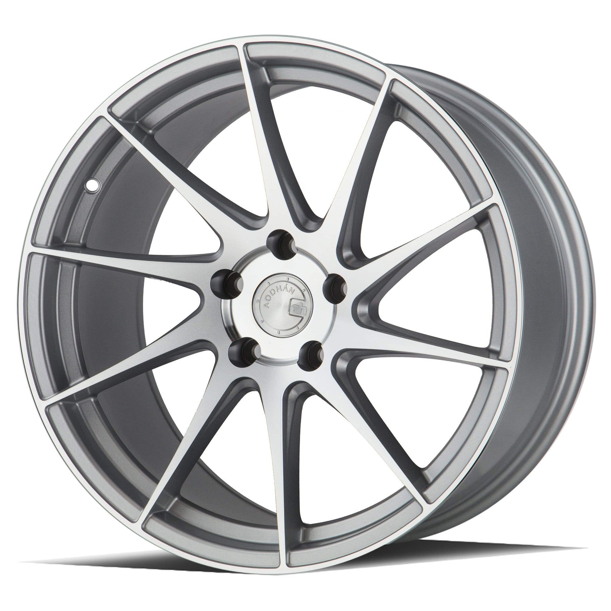 AodHan AH09 Gloss Silver Machined Face Wheel 18x9.5 (Passenger Side) 35mm 5x100