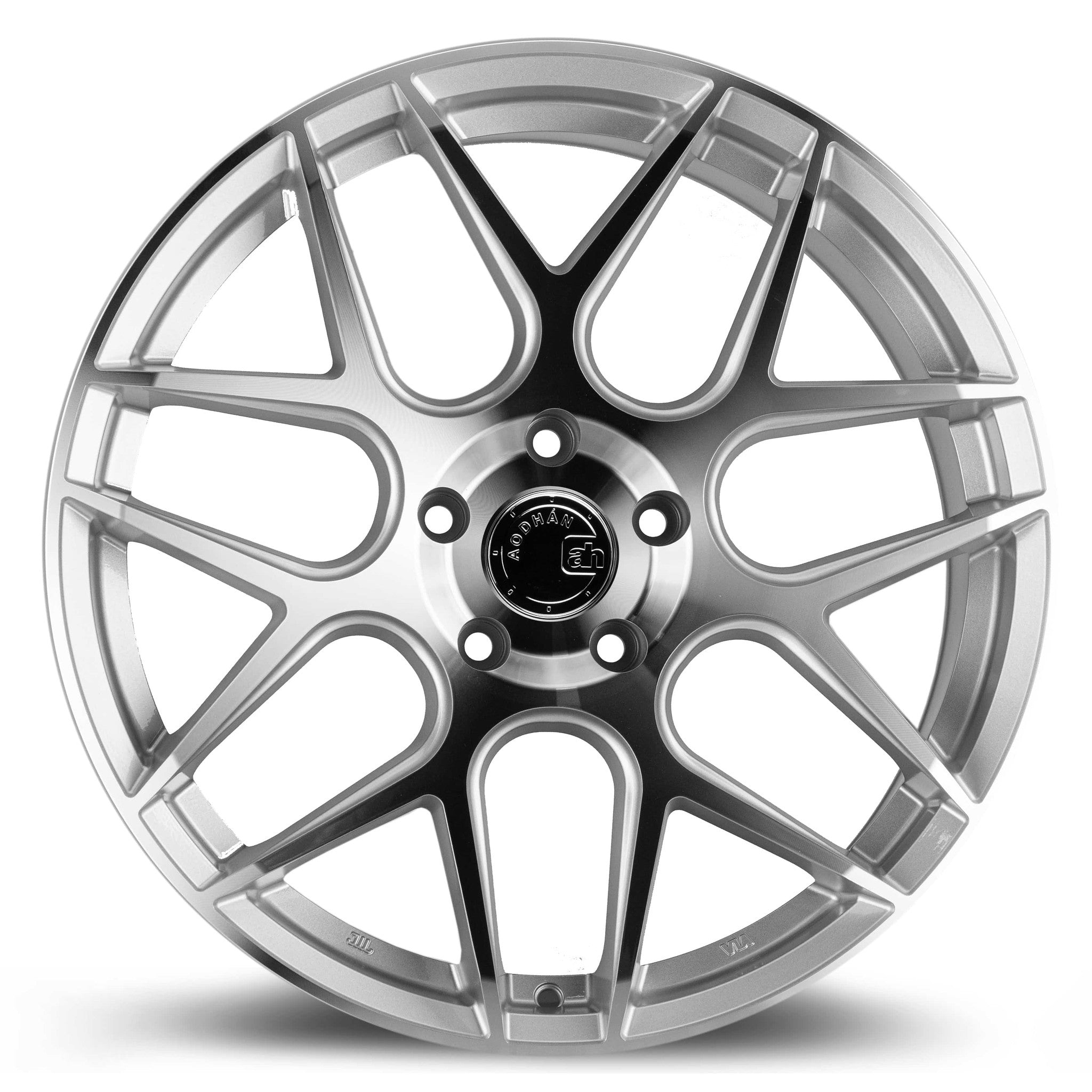 Aodhan 19x8.5 5x120 +35 Gloss Silver Machined Face Wheel | AFF21985512035SMF