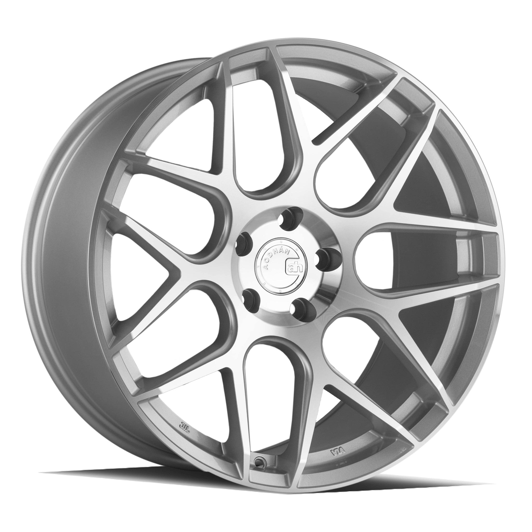 Aodhan AFF2 19x9.5 5x114.3 +35 Gloss Silver machined Face Wheel | AFF219955114335SMF