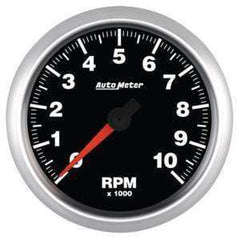 Autometer Elite Series 3 3/8in Tachometer Street Progressive Shift Light Gauge
