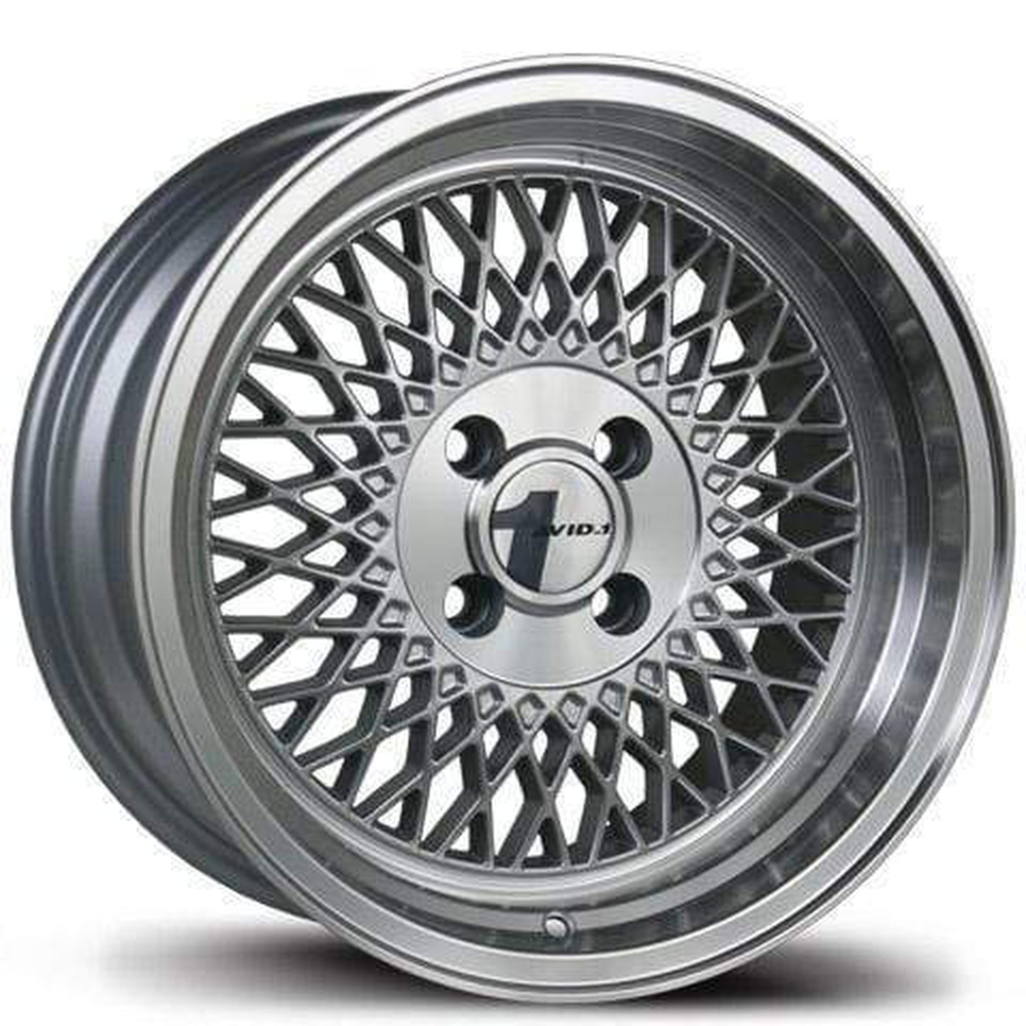 Avid.1 AV-18 SILVER/MACHINED LIP Wheel 15x8 25mm 4x100 | AV1815804C25SL