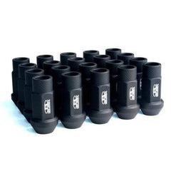 BLOX Racing Street Series Forged Lug Nuts - Flat Black 12 x 1.25mm - Set of 20 (V2)