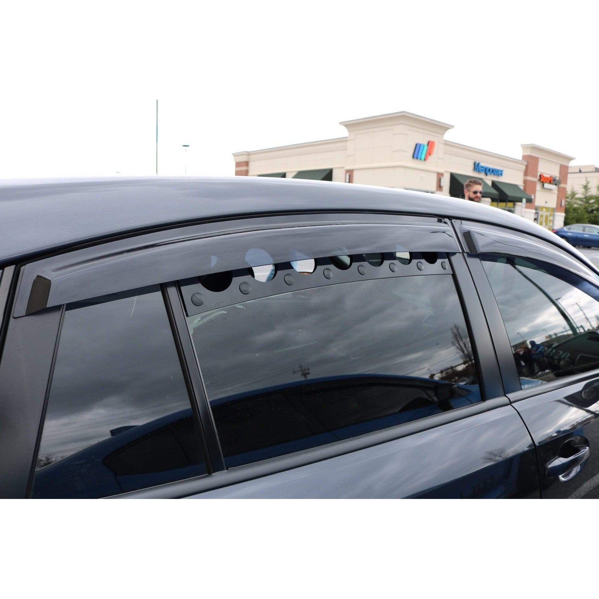 Billetworkz Window Vents Wire Mesh Subaru Impreza Hatchback 2012-2016 | BW-WV-SUB-GP-BK-WM