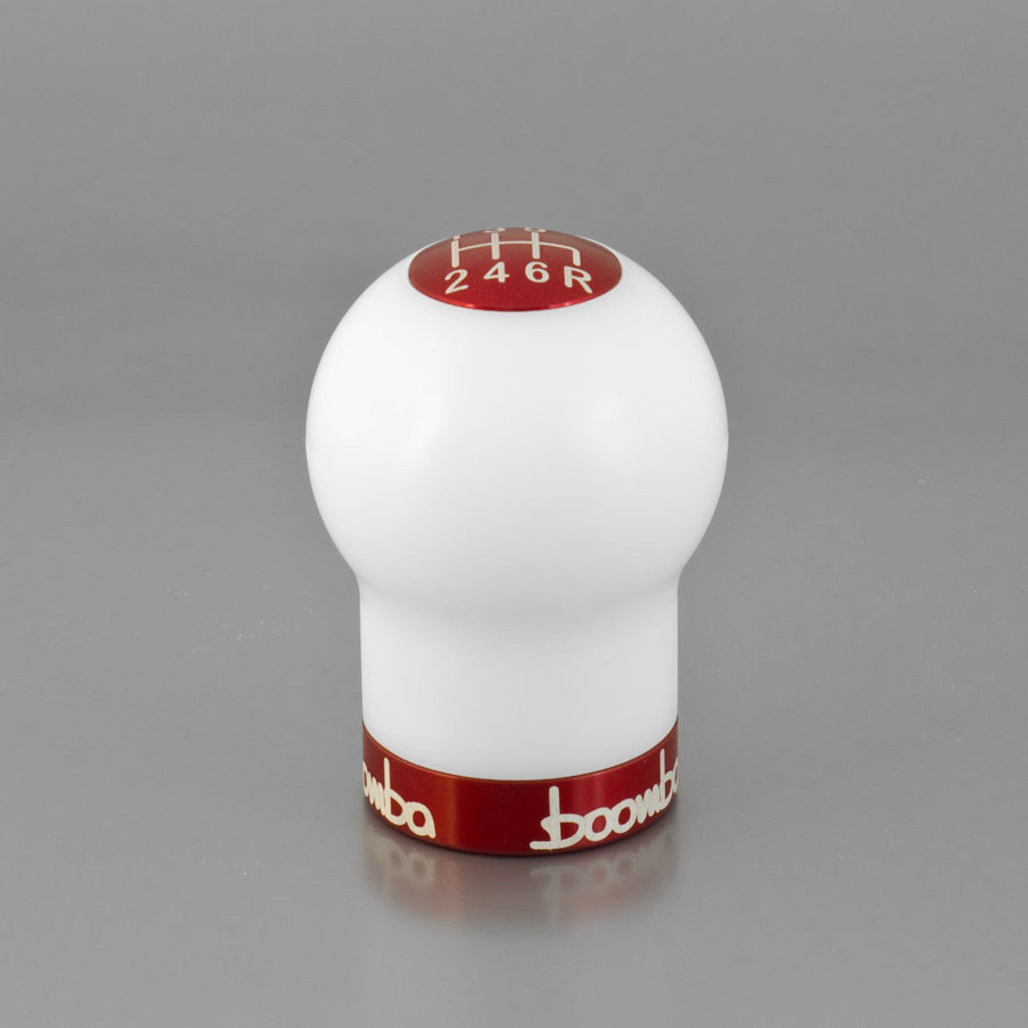 Boomba White Round 270G Shift Knob V2 Subaru WRX / STI 2002-2021 with 6 Speed
