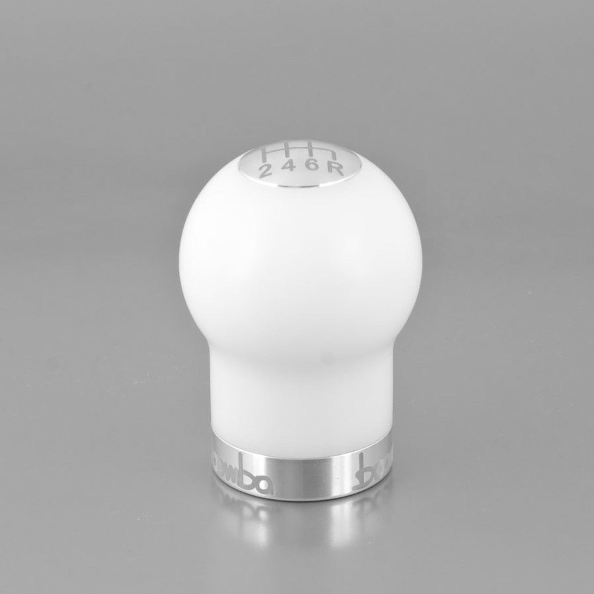 Boomba White Round 270G Shift Knob V2 Subaru WRX / STI 2002-2021 with 6 Speed