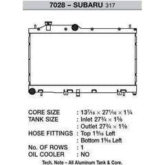 CSF Performance Radiator Subaru WRX/STI 2008-2021 | 7094