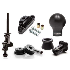 Cobb Stage 2+ Drivetrain Package White w/ Stealth Black Knob & Reverse Lockout Pull - White/Stealth Black Subaru STI 2004-2021 | 215X02P-W-BK-Knob-W-BK-Lockout