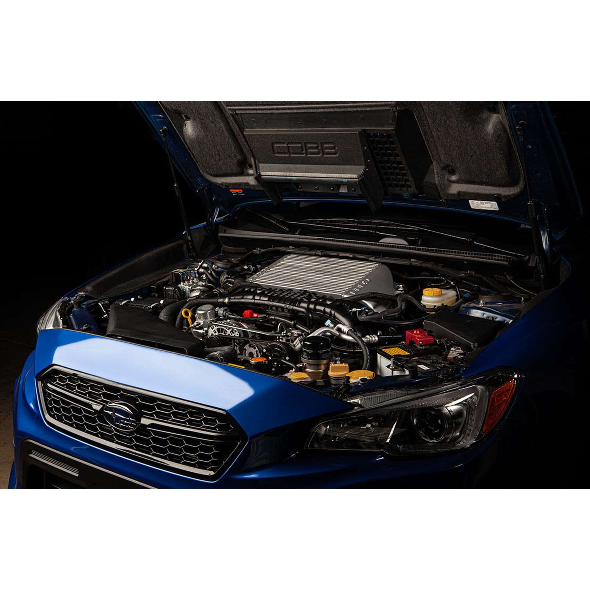 Cobb Top Mount Intercooler Kit Black Subaru WRX 2015-2021 | B42400-BK