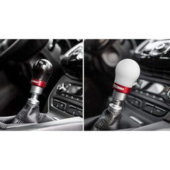 Cobb Tuning Shift Knob White w/ Black Ford Focus ST 13-18 / Fiesta ST 14-19 / Focus RS 16-18 | 291350-W-BK