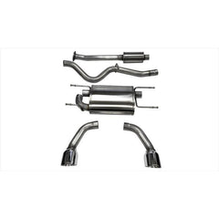 Corsa Polished Sport Cat Back Exhaust Scion FRS / Subaru BRZ / Toyota FT-86 2013+