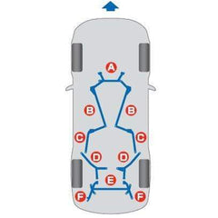 Cusco Floor Front Power Brace Mitsubishi EVO X