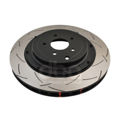 DBA 5000 Series Rear Slotted Rotor w/ Black Hats 2009-2011 Nissan GTR | 52321BLKS