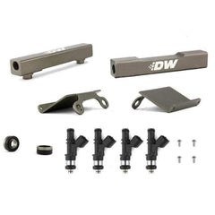 DeatschWerks Fuel Injectors 1200cc w/Top Feed Conversion Fuel Rails 2004-2006 STI / 2005-2006 Legacy GT