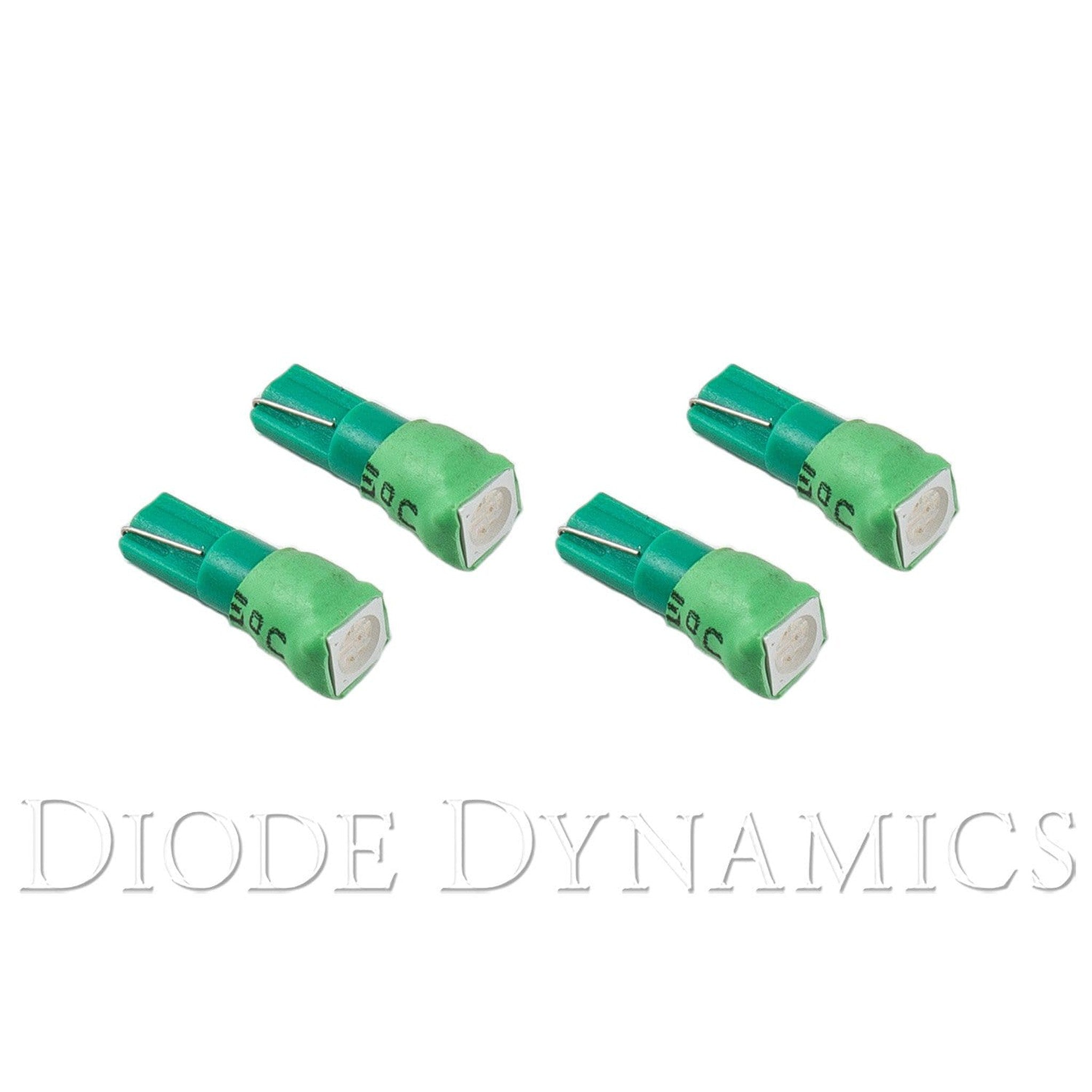 Diode Dynamics 74 SMD1 LED Green Set of 4