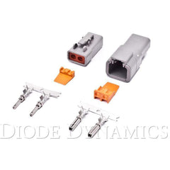 Diode Dynamics Deutsch Connector Kit 2-Pin 12-14 Gauge