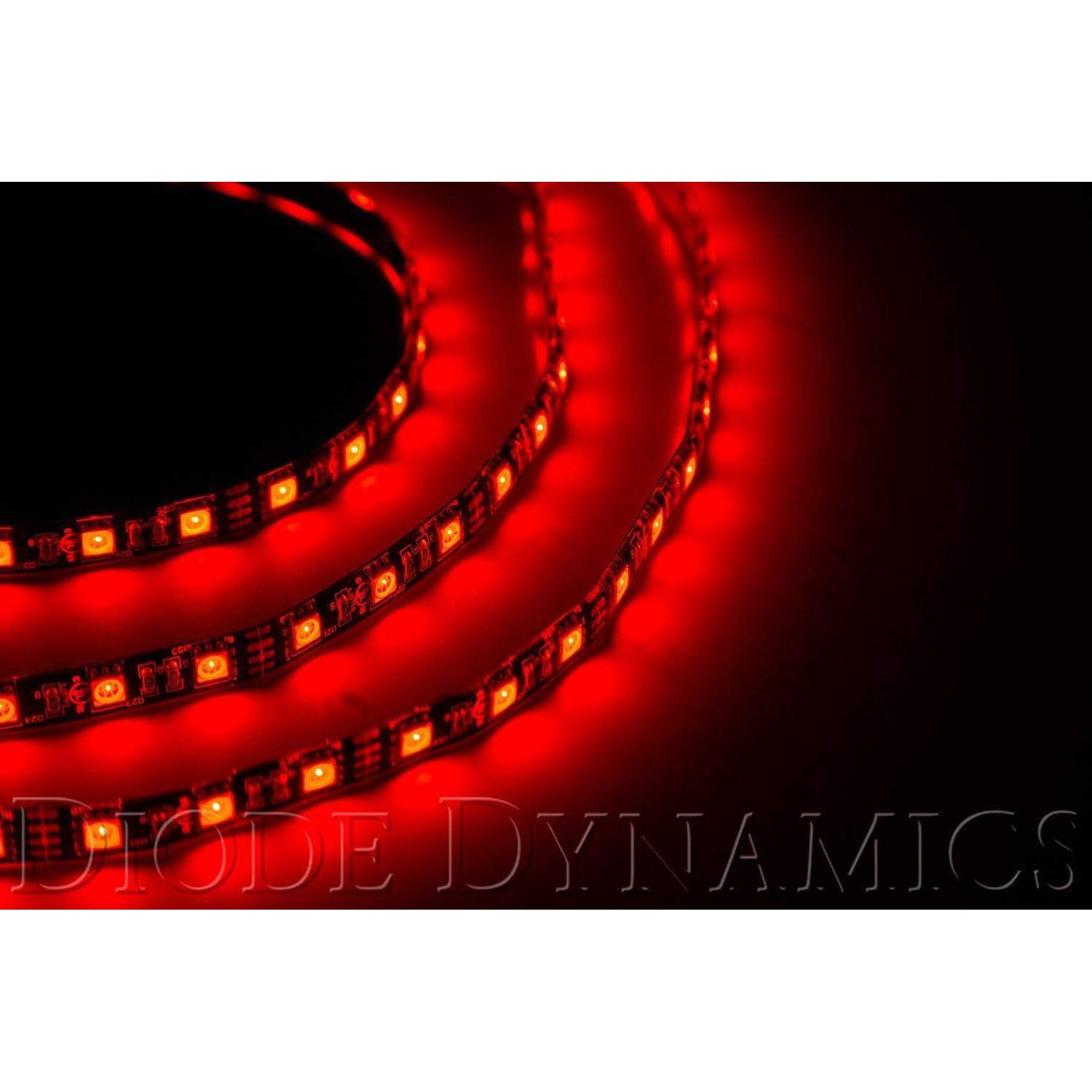 Diode Dynamics LED Strip Lights Red 100cm Strip SMD100 WP